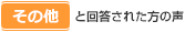 その他と回答された方の声